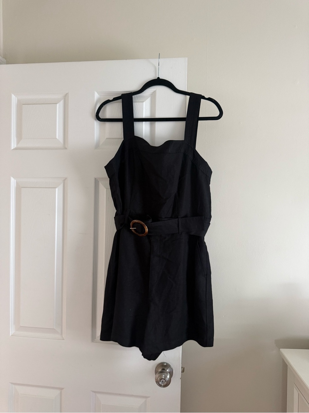 Black Belted Romper - Brand new never worn